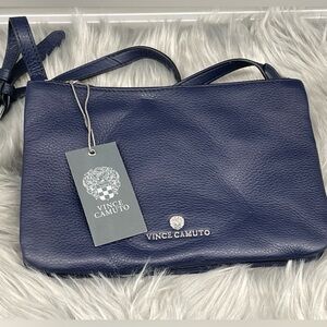 Vince Camuto Navy Leather Crossbody